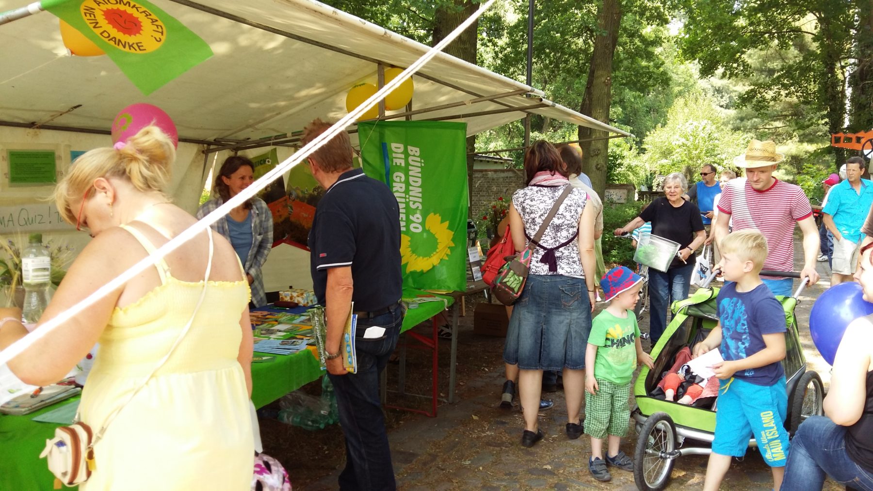 grüner stand heimatfest 2015